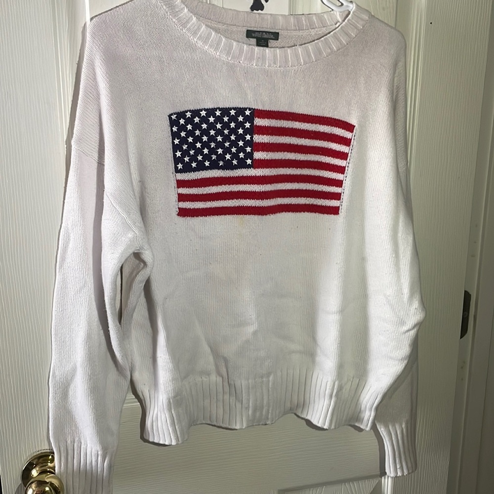 Wild fable American flag knitted sweater